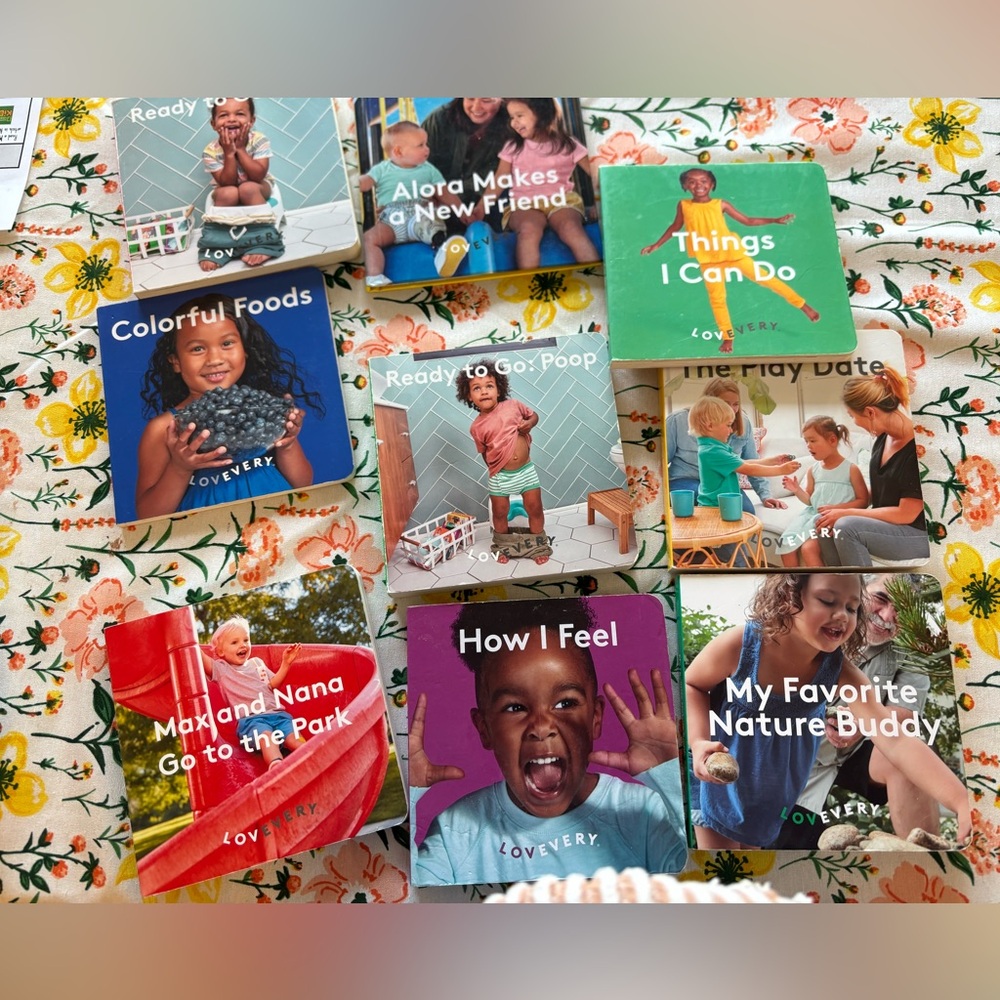 Lot of Lovevery books